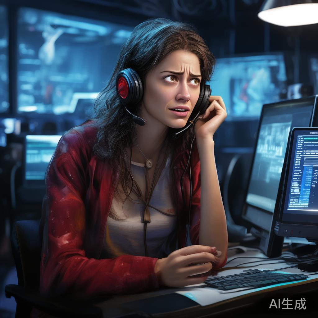 例如，一位用户在游戏中遇到账号冻结问题，焦急不已。